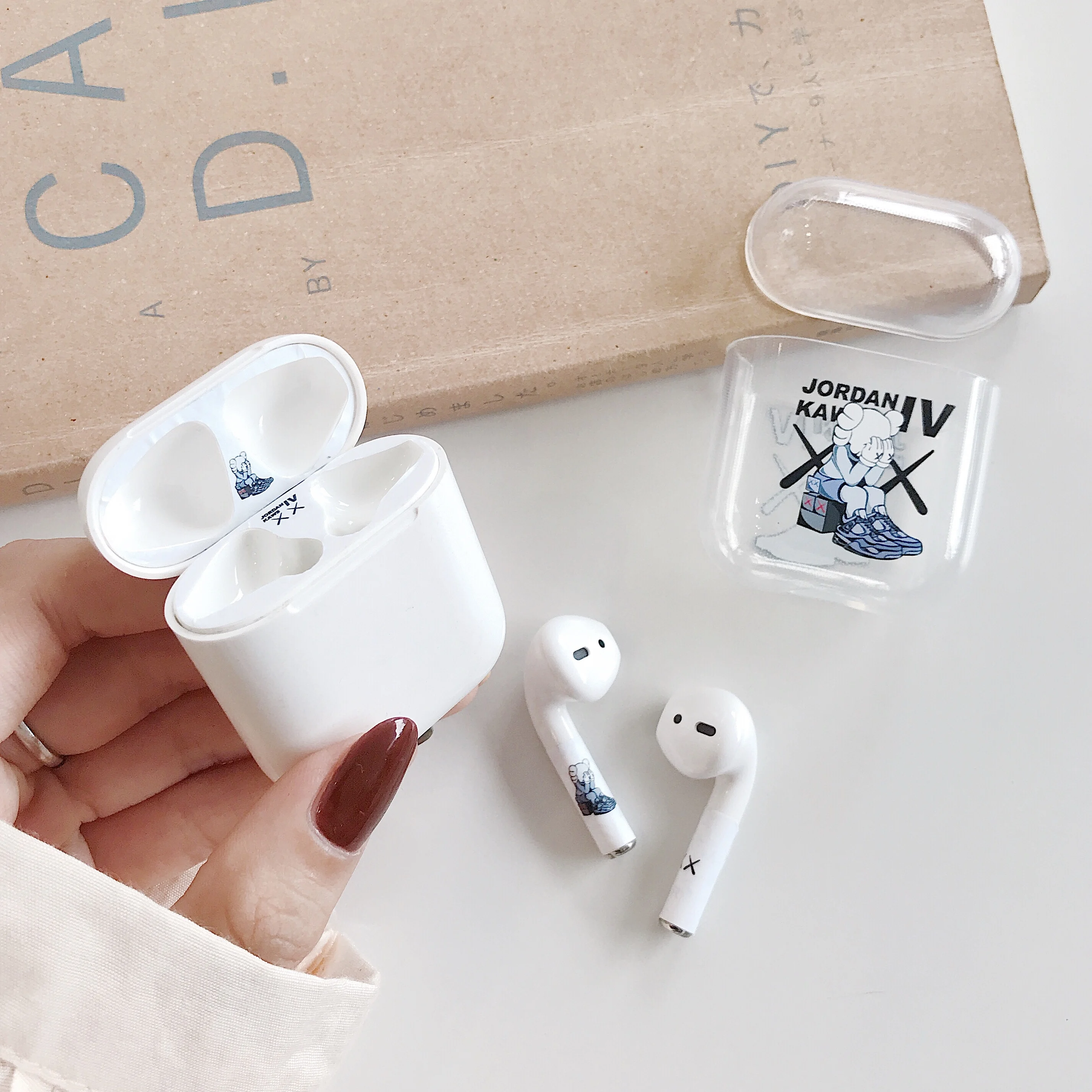 1 комплект мультяшный пылезащитный стикер протектор для Apple AirPods Пылезащитная