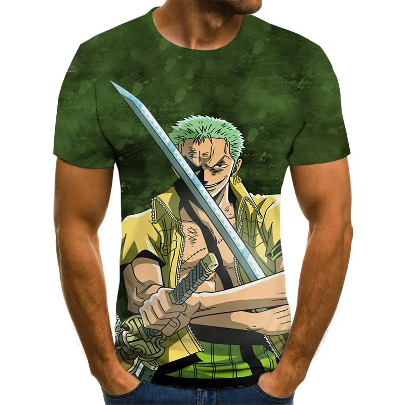 

Футболка мужская с 3D-принтом аниме, Повседневная Свободная рубашка с короткими рукавами, лето 2021