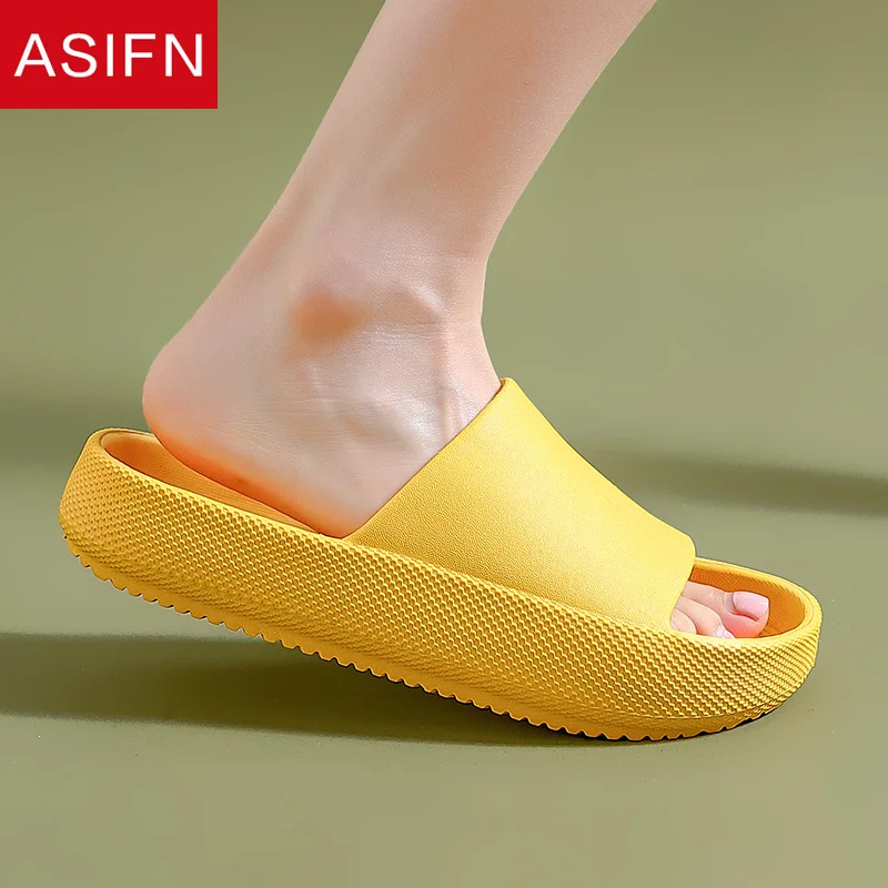 Шлепанцы женские ASIFN на платформе с высоким каблуком Нескользящие из ЭВА | Обувь
