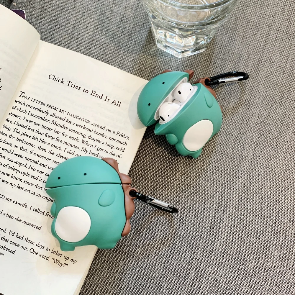 Чехол для беспроводных наушников apple мягкий силиконовый чехол с 3D изображением