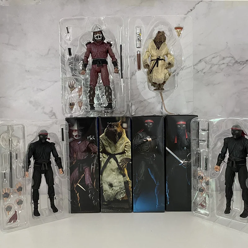 Фигурка Черепахи NECA Шреддер крыса мастер Классическая подвижная черепаха экшн