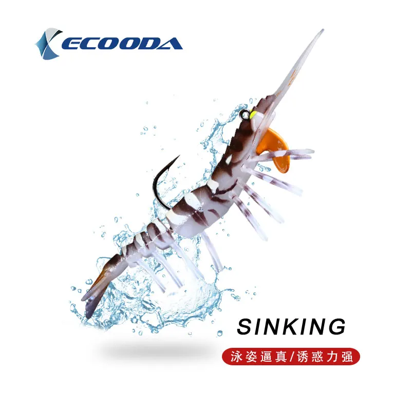 

Мягкая приманка-креветка TAKEDO ECOODA, джиггинг-приманка 4 мл-1
