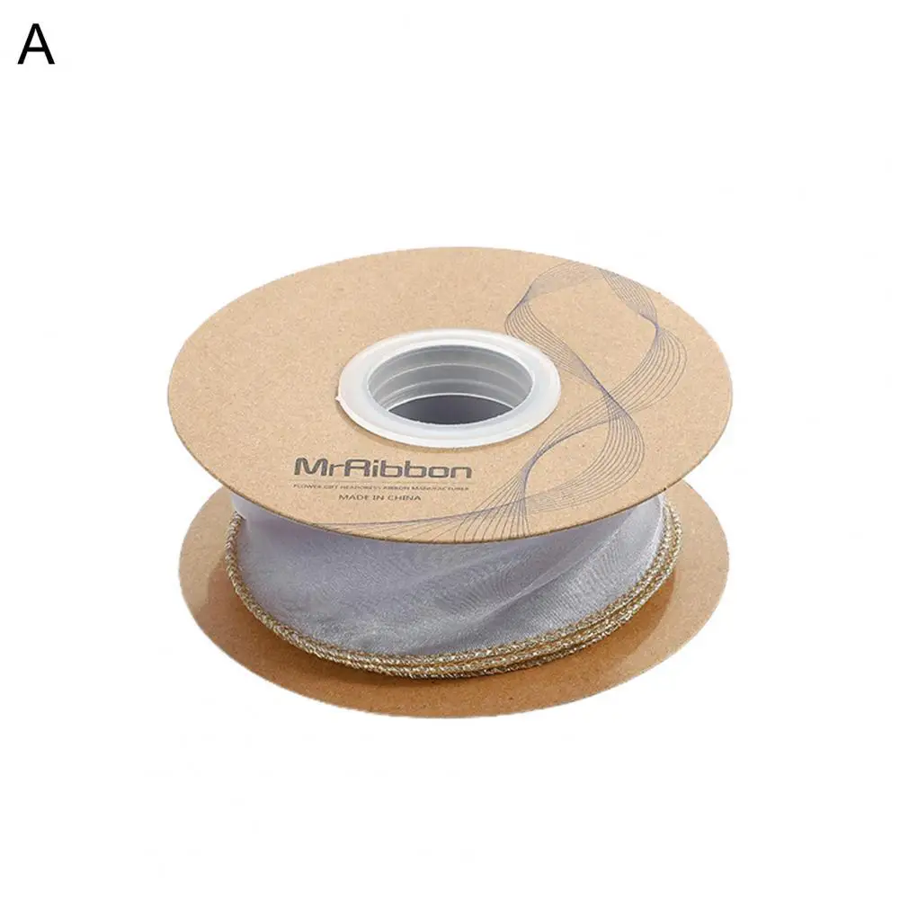 

10 Yards Wavy Fishtail Ribbon High-density Flexible Net Yarn Present Flower Packing Ribbon for Home High-density Flexible Net Ya