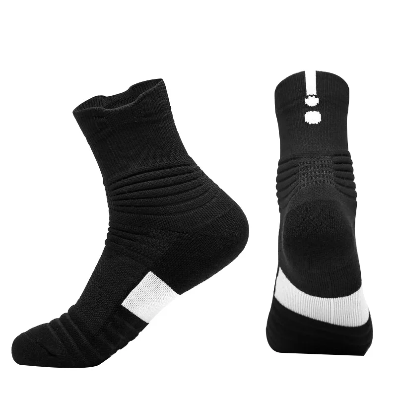 

Sports Socks Men Professional Basketball Running Towel Bottom Anti-Slip Sport Boat Outdoor Breathable Cotton Hiking Socks new