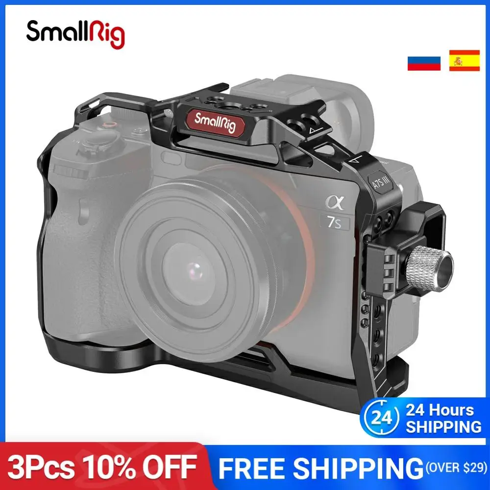 Цена Стандартный комплект оссветильник Ной клетки SmallRig для камеры Sony A7S3 Alpha 7S III с кабелем HDMI направляющие NATO, крепление для холодного башмака, Ко... Купить Стандартный комплект оссветильник Ной клетки SmallRig для камеры Sony A7S3 Alpha 7S III с кабелем HDMI направляющие NATO, крепление для холодного башмака, Ко...