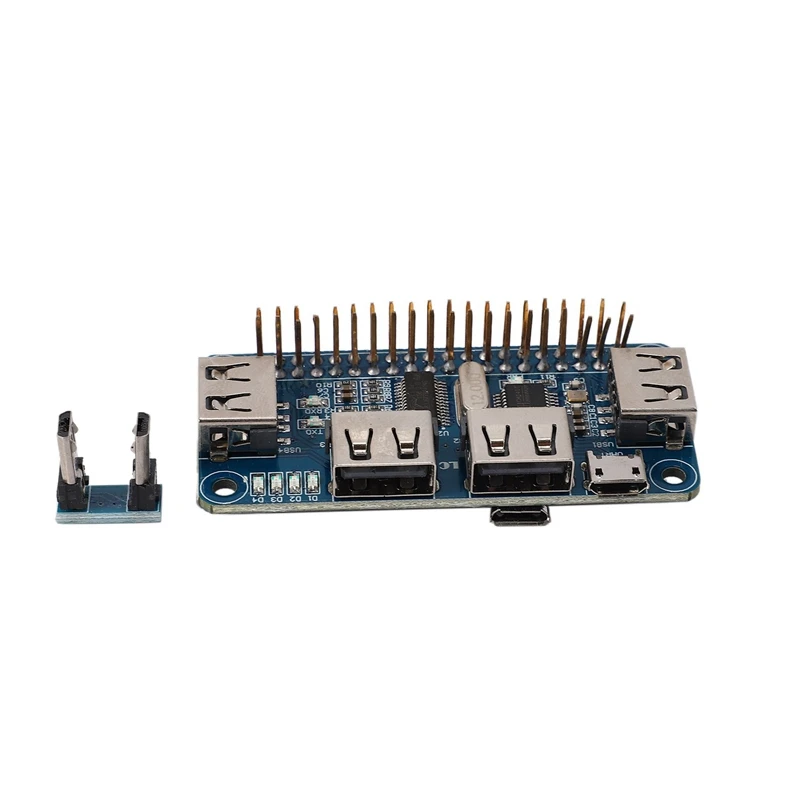 

4 Ports USB HUB HAT For Raspberry Pi 3 / 2 / Zero W Extension Board USB To UART For Serial Debugging Compatible With USB2.0/1.1