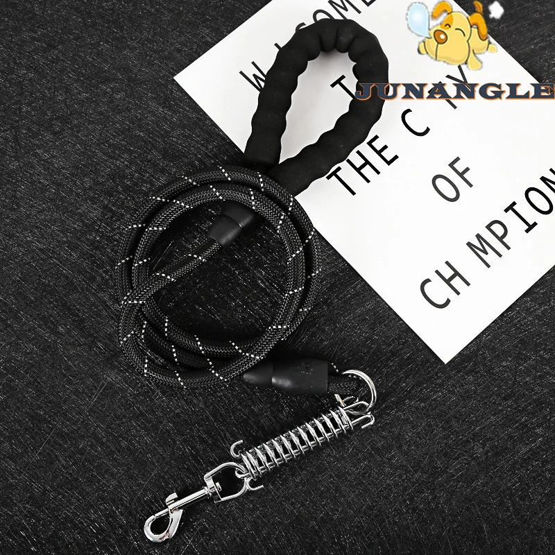 

Pet Products French Bulldog Teddy Poodle Buffer Traction Rope Large Dog Explosion Proof Spring Reflective Traction Rope