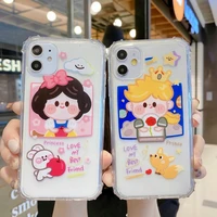 tpu transparent couple cartoon mobile phone shell for iphone 11 11promax x xs xr xsmax 7 8 8plus se2020 new protective case