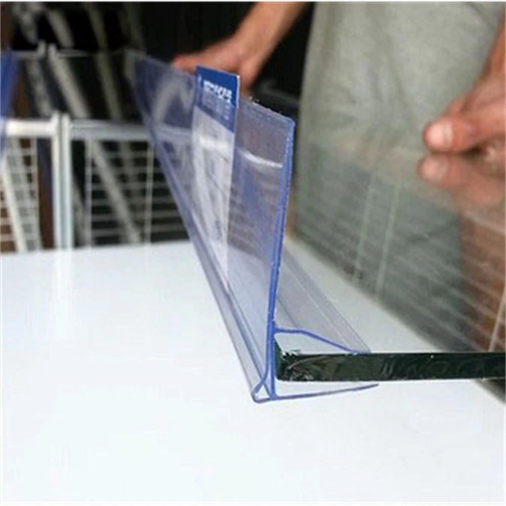 Поп нижний зажим полоса данных стеклянная деревянная полка талкер держатель