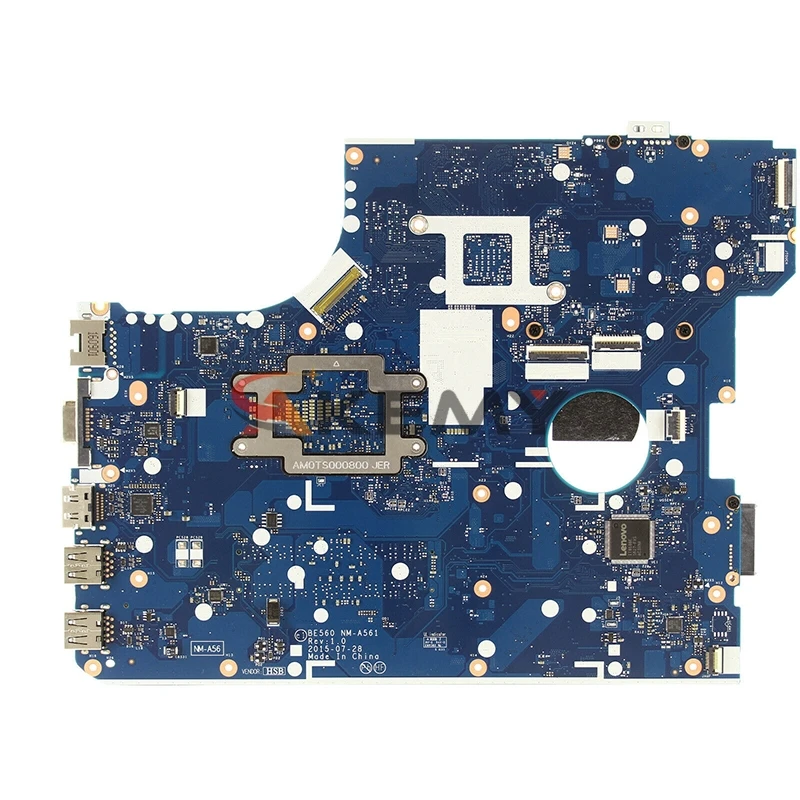 

SAMXINNO for Lenovo Thinkpad E560 E560C notebook motherboard BE560 NM-A561 mainboard FRU 01AW102 CPU i3 6100U DDR3 100% test