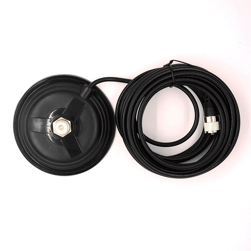 11cm/16cm Mobile Car Antenna Magnetic Roof Mount Base& 4m Cable UHF-M PL259 connector Mobile truck taxi antena base
