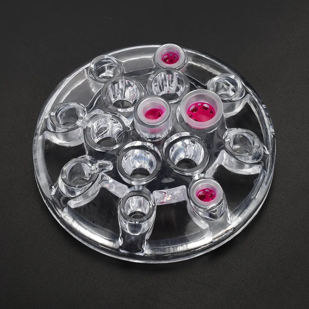 1 шт. акриловые овальные круглые крышки для тату чернила пигментные чашки