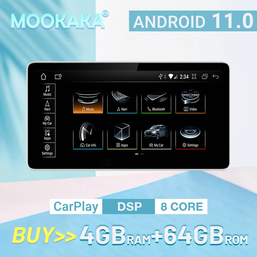 

For AUDI Q5 2018 2019 2020 Car Video Radio Android Radio DVD Player Audio Multimedia GPS HD Touch Screen Radio