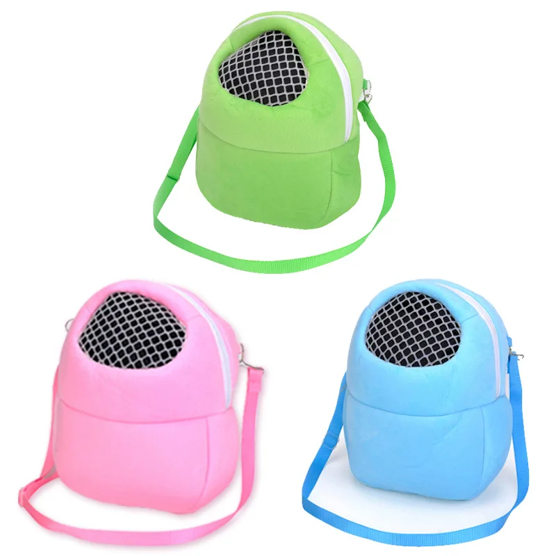 

Pet Hamster Out with Bag Mesh Breathable Flannel Comfortable Warm Backpack Sleeping Bag and Cotton Nest