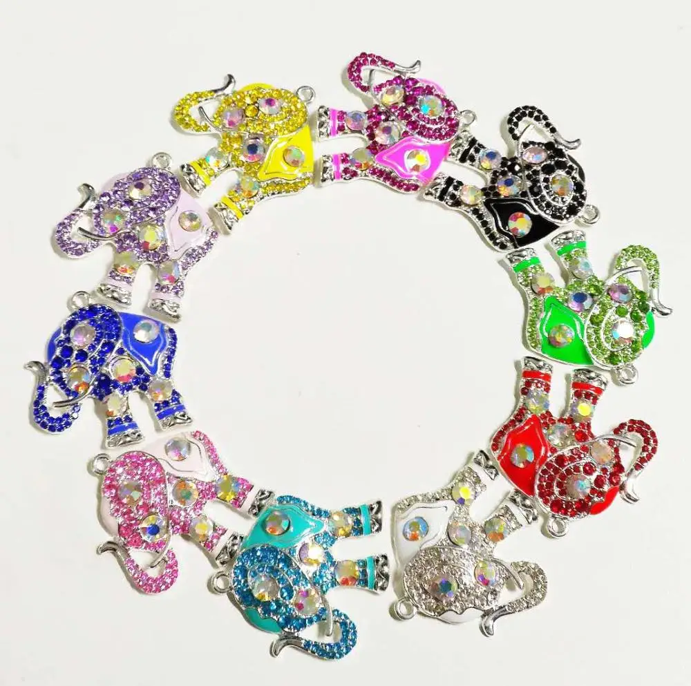 

10pcs Elephant charms for women DIY jewelry accessories