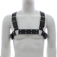 bdsm gay slave training sexy costume adult products sex toys leather bondage chest strap pu harness