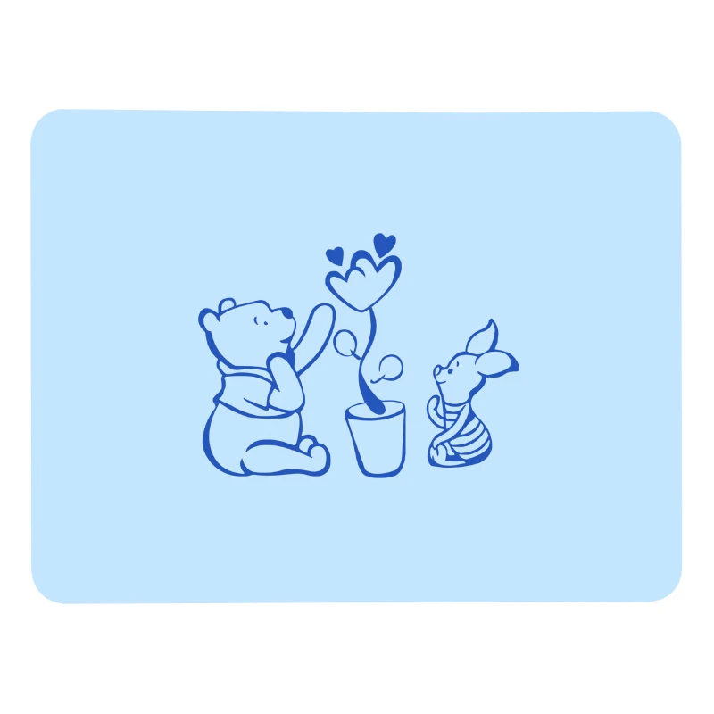 Blue Bear B Подстилки для детей, силиконовые подстилки для малышей, водонепроницаемый термостойкий нескользящий кухонный стол обеденный коврик, портативный легко чистить - Цвет: Blue Bear B