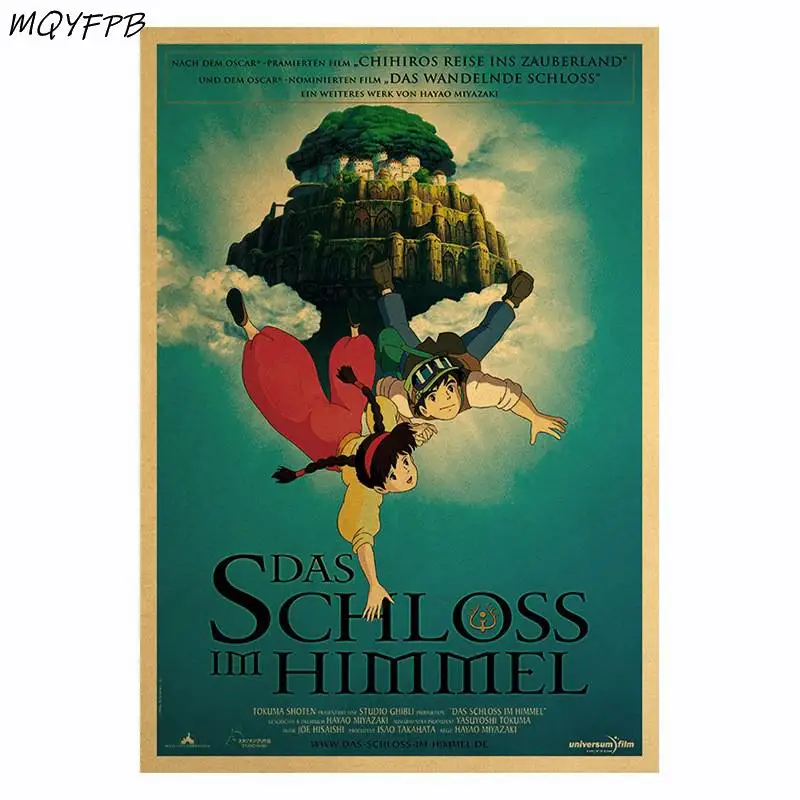 

Anime Laputa: Castle in the Sky Kraft Paper Poster Home Decoration Wall Painting Core 50.5x35cm