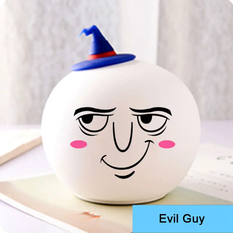 

Funny Night Light LED for Children 7 Colors Change Silicone Night Lamp for Home Decoration Bedroom Table Decoration Luminarias