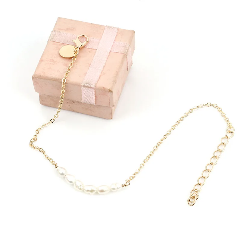 Модные Простые пляжные жемчужные браслеты на ногу анклеты в богемном стиле