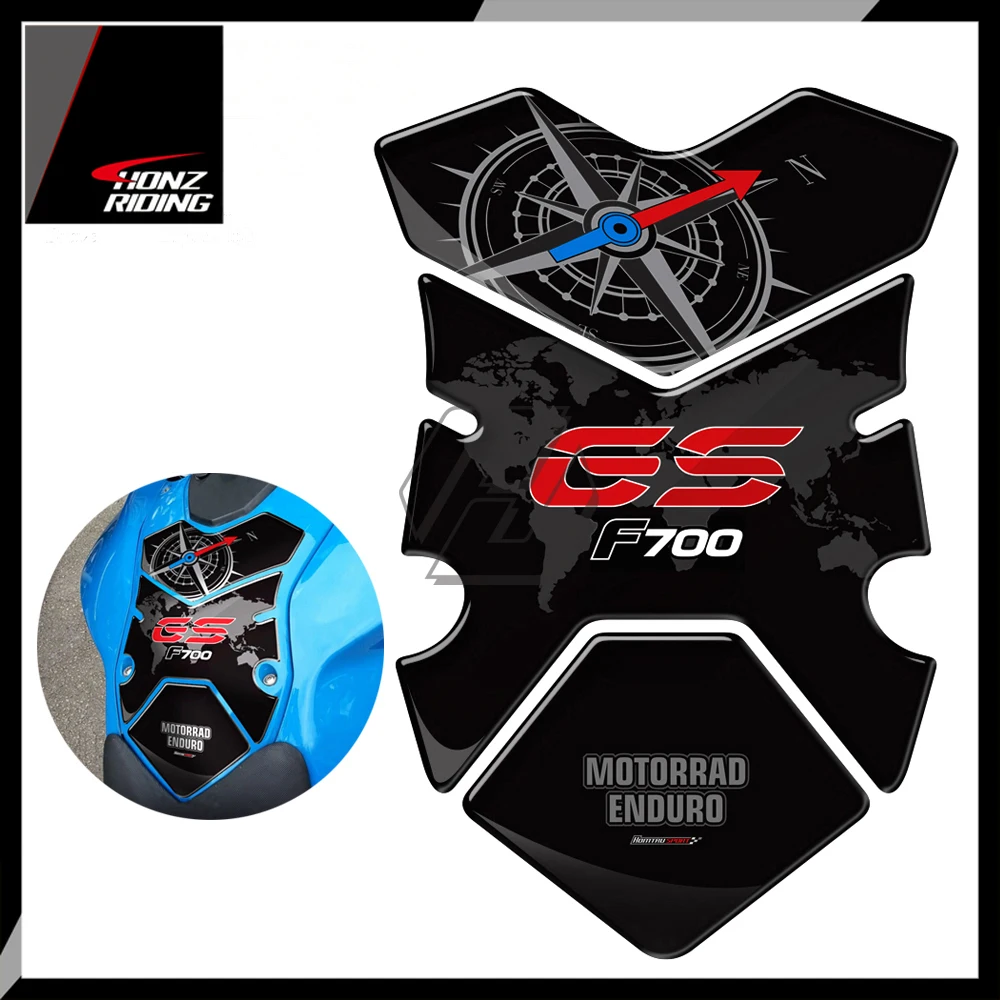 Для BMW F700GS Tankpad F700 GS 2012 2015 3D резиновая мотоциклетная накладка на топливный бак для