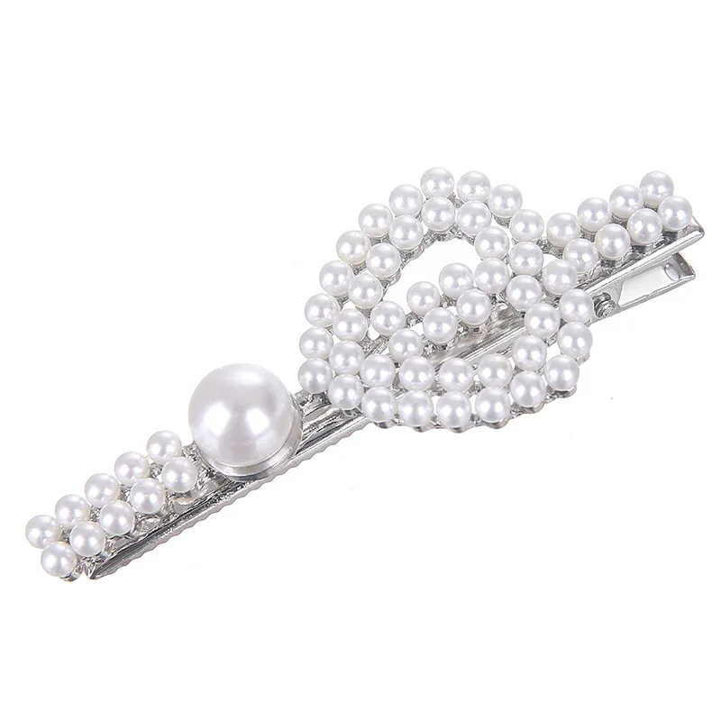 BYSPT модные хрустальные стразы жемчужные в форме сердца банта заколки для девочек