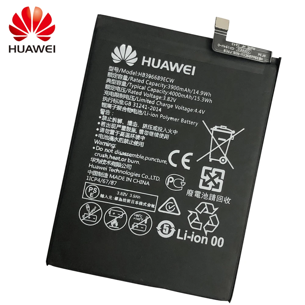 Hua Wei Original Phone Battery HB396689ECW 3900mAh For Huawei Mate 9 / Pro Honor 8C Y7 2017 Y9 2018 Enjoy 7 Plus | Мобильные