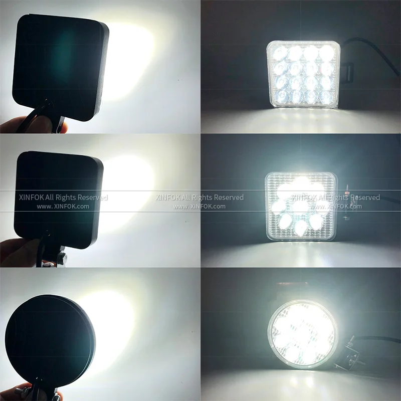 Машинка для стрижки 48 Вт 16led рабочий светильник 12V 24V 9led 27В автомобильные