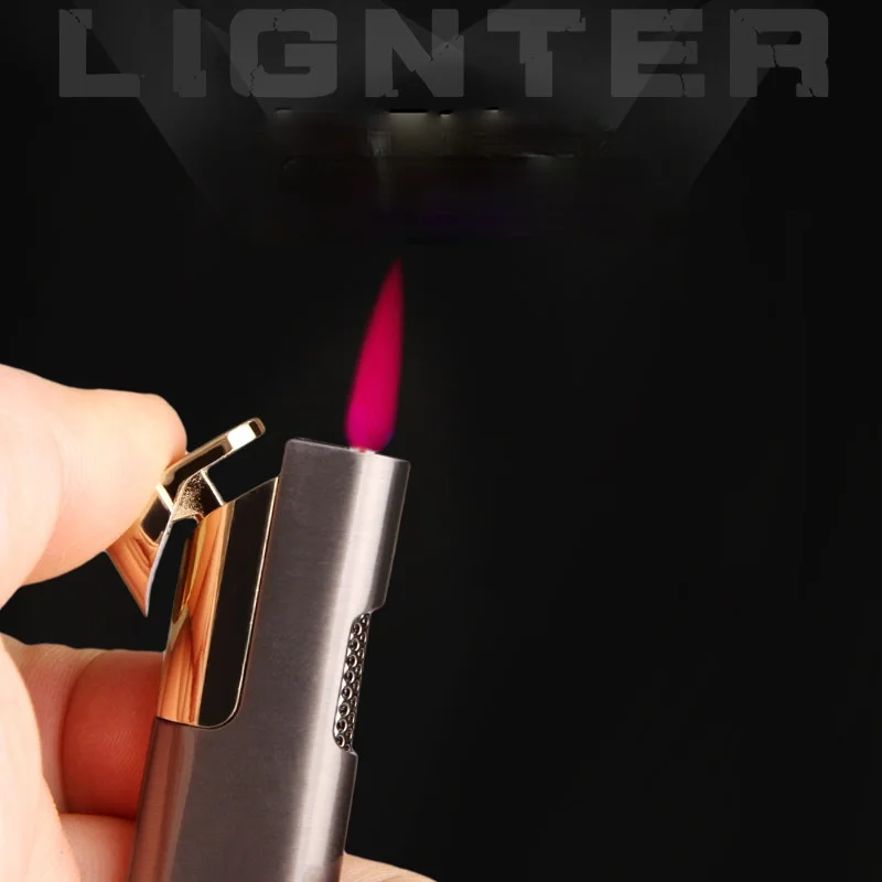 Длинная тонкая гальванизированная ветрозащитная зажигалка набор для курения