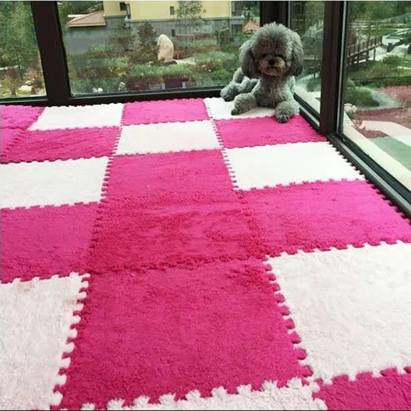 foldable carpet puzzle for living room plush carpet stitching foam bedroom climbing baby kids crawing mat anti skid shaggy rug free global shipping