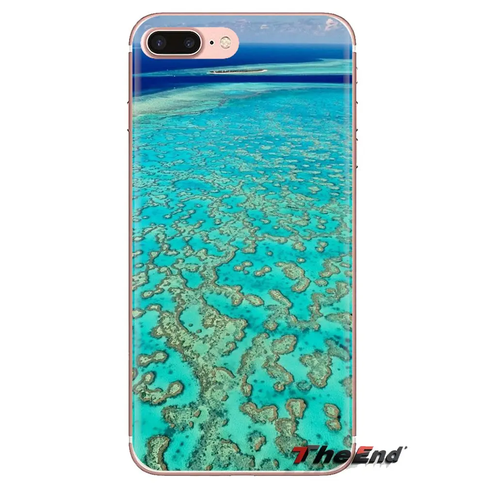 For Samsung Galaxy S2 S3 S4 S5 MINI S6 S7 edge S8 S9 Plus Note 2 3 4 5 8 Coque Fundas The Great Barrier Reef Wonder TPU Bag Case |
