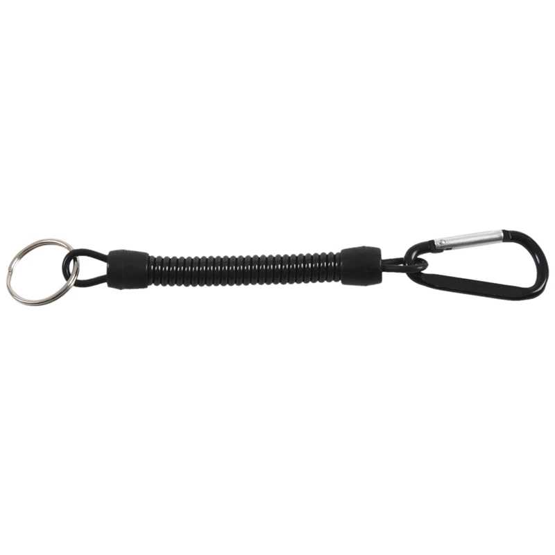 

Key ring, with carabiner and spiral cable, 13 cm, ran color