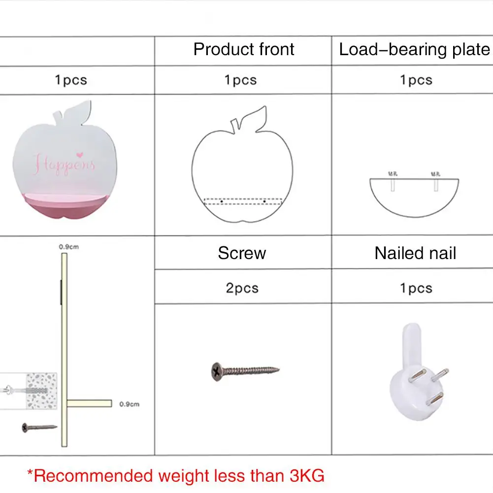 Деревянные полки для фруктов настенная подвесная стойка хранения детская