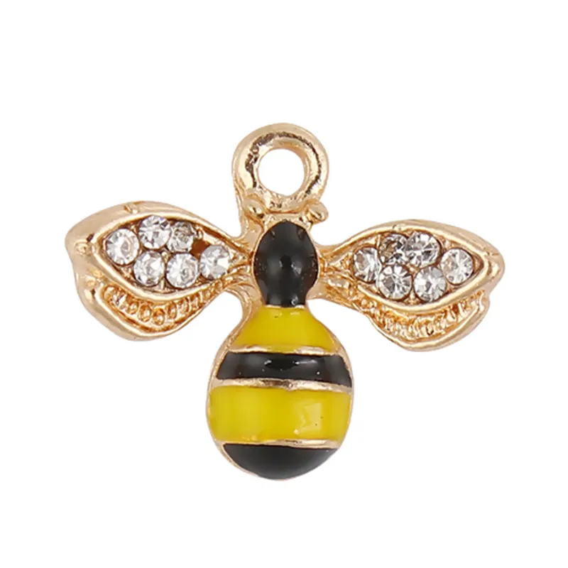 DoreenBeads подвески из цинкового сплава пчела животное золотой цвет желтые