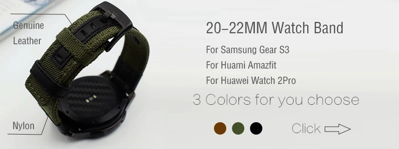 AKGLEADER ремешок для samsung Galaxy Watch 46 мм gear S3 22 мм ремешок из натуральной кожи браслет для huawei Watch GT Amazfit