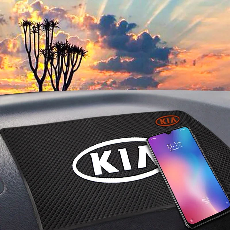 

Car Styling Car Non-Slip Mat Auto Dashboard Phone Anti-Slip Mat for Kia Rio Ceed Sportage Cerato Soul Sorento Car Accessories