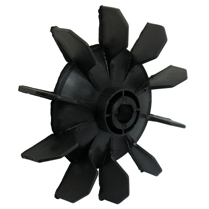 

Air Compressor Part Black Plastic 14mm Inner Dia. Ten Vanes Motor Fan Blade
