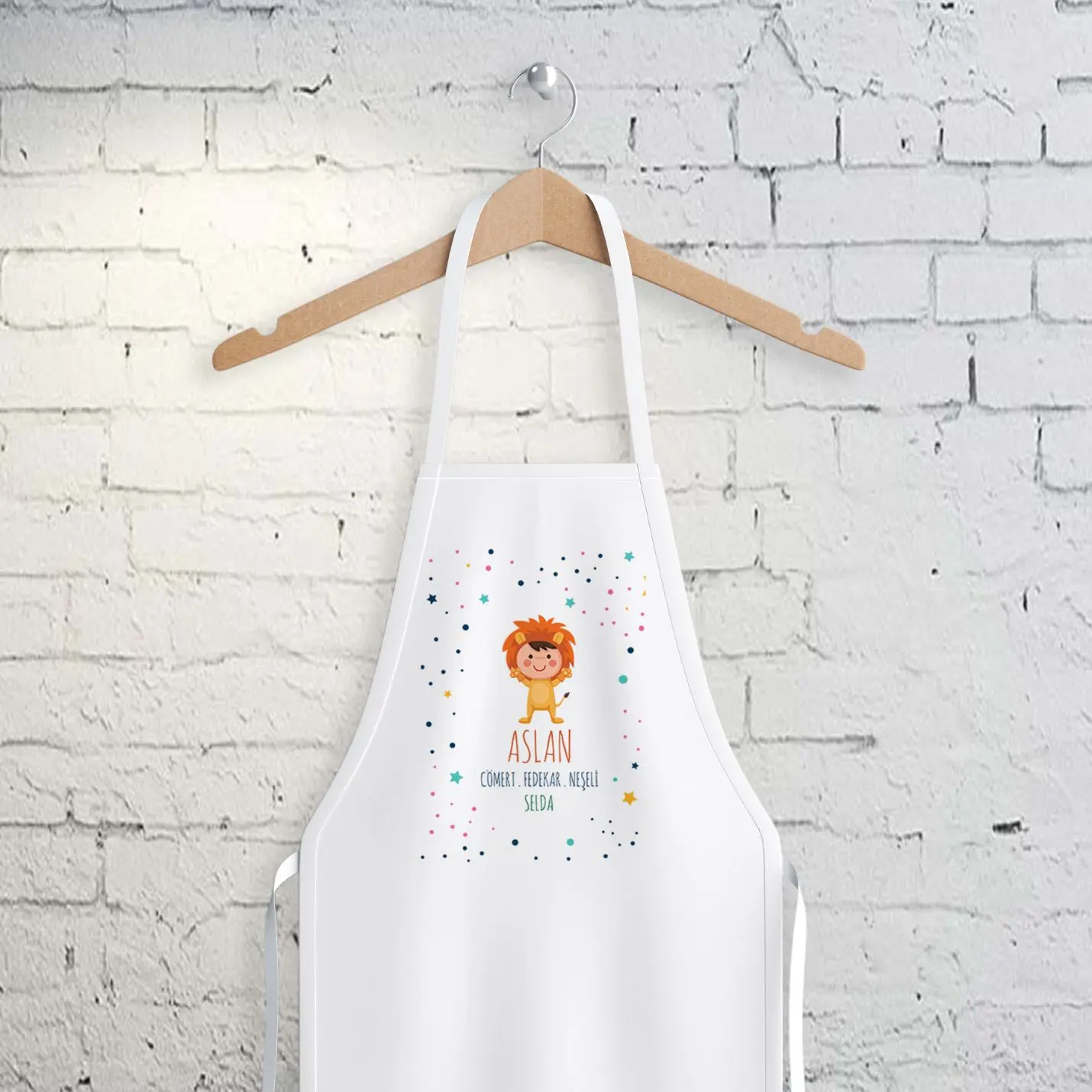 

Personalized Lion Sign Themed Kitchen Apron