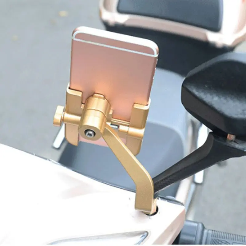 

Aluminum Alloy Mobile Phone Holder Bracket Mount for Motorcycle Mountain Bicycle