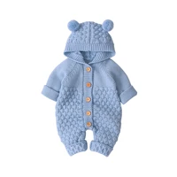 solid baby romper unisex cotton baby boy clothes hooded jumpsuit cartoon pajamas full sleeve baby girl clothes ropa bebe