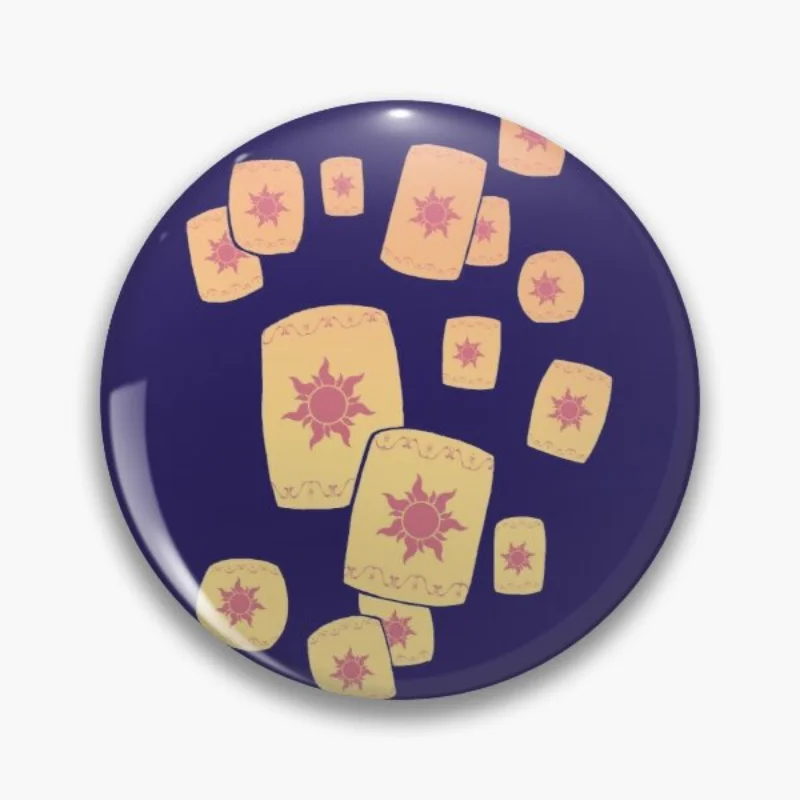

Floating Lanterns Gleam Soft Button Pin Lover Hat Cute Jewelry Lapel Pin Gift Brooch Cartoon Clothes Creative Funny Decor Women
