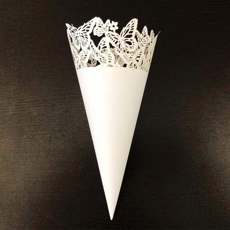 20 шт DIY лазерная резка полые бабочки укладка лепесток конфеты Свадебная