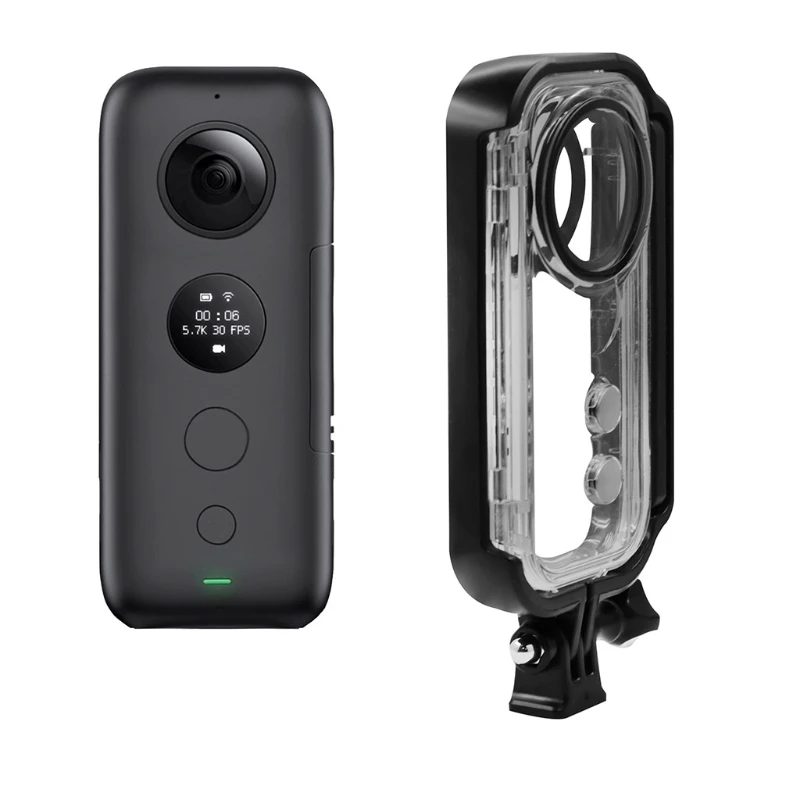 

30m Waterproof Housing Underwater Protective Case Diving Accessory Bundle Set for insta 360 One X Panoramic Camera