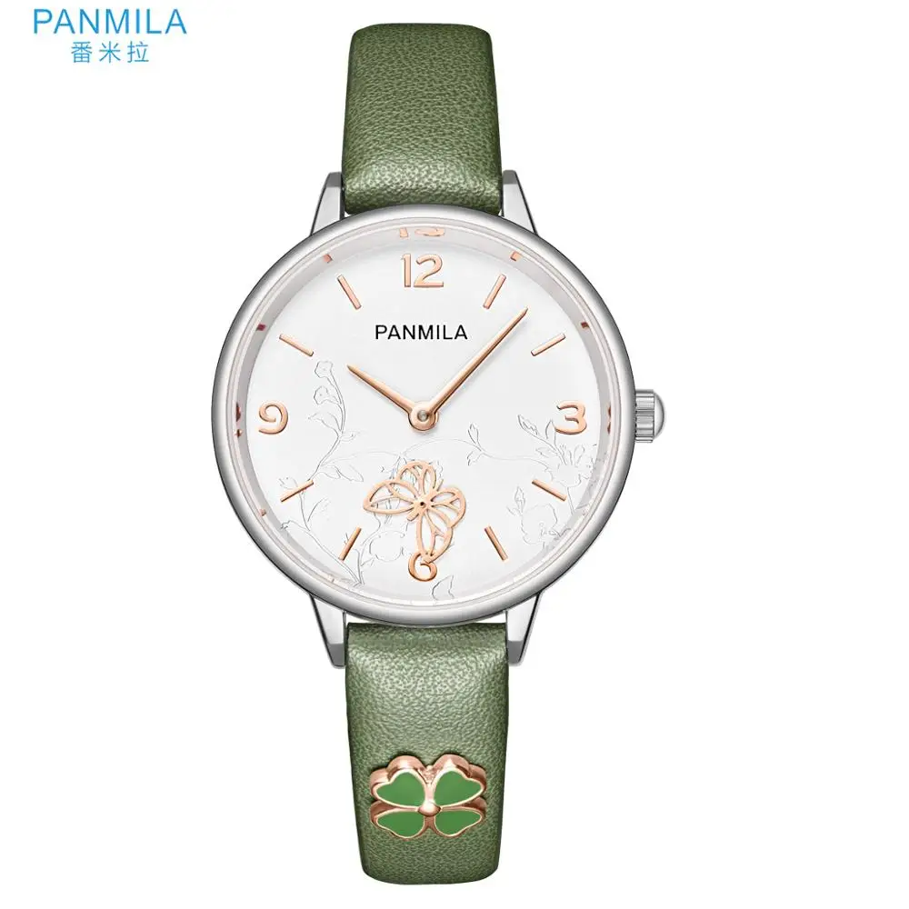 

PANMILA P0458M Brand Luxury Quartz Ladies Women Watches New Summer Green Style Wristwatches Waterproof Clock Box Zegarek Damski