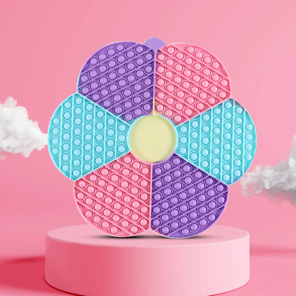Big Size Flower Push Bubble Chessboard Adult Children Autism Anti-Stress Board Family Fun Interactive Game Sensory Fidget Toy | Игрушки и