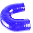 Внутренний диаметр: 65 мм-id80 мм, 4-слойный коленчатый силиконовый шланг, U-образный изгиб на 180 градусов