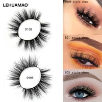 lehuamao false eyelashes 3d mink eyelashes thick natural long fluffy high volume eye lashes 100 cruelty free makeup fake lashes