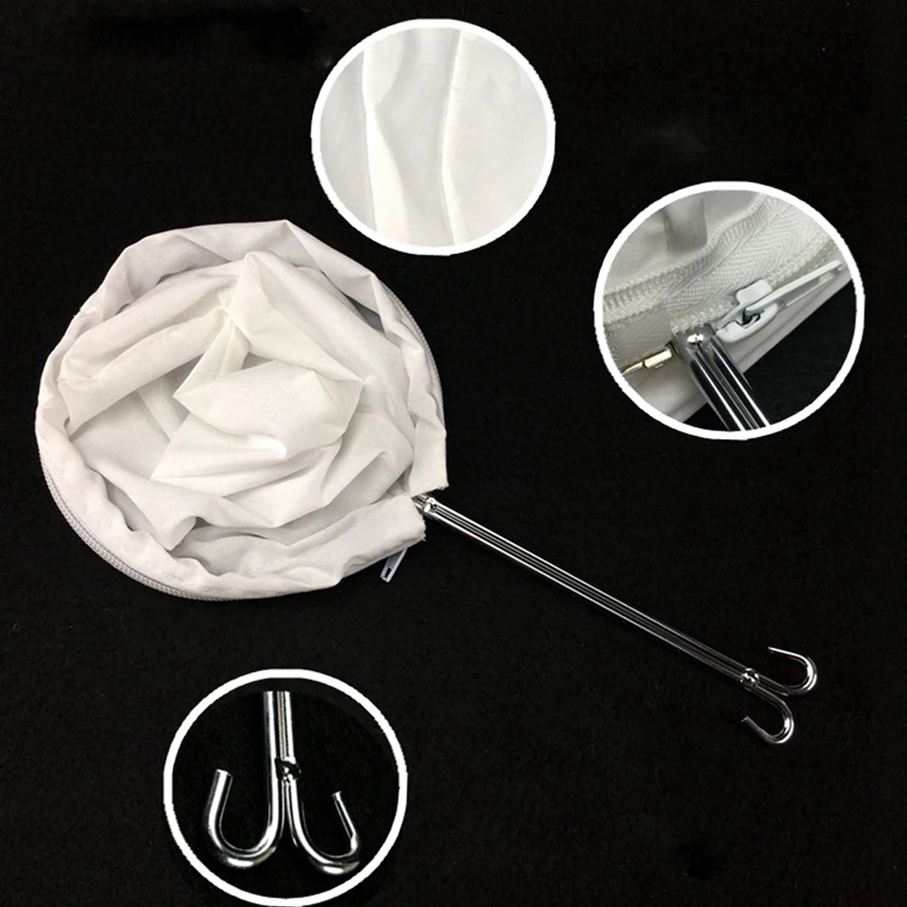 Многоразовый фильтр для кофе фланелевый тканевый с ручкой из нержавеющей стали