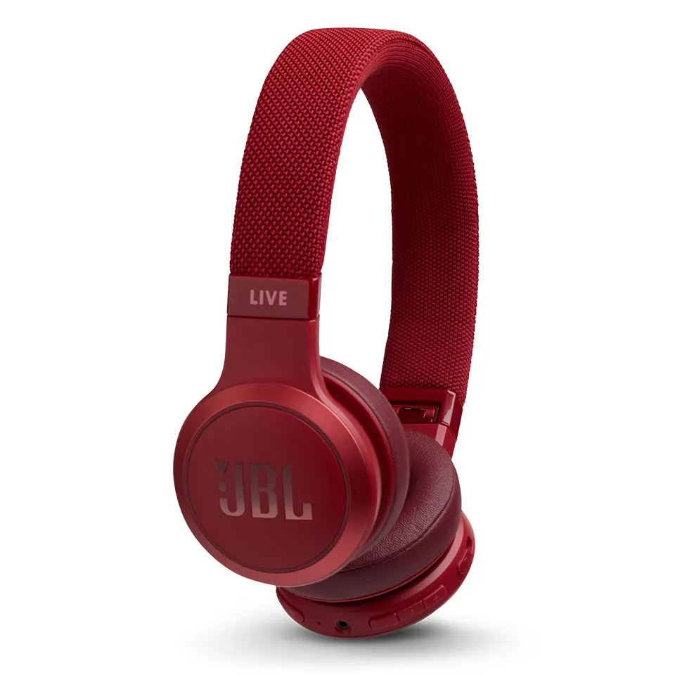 Красный JBL Live 400BT Беспроводные Bluetooth умные наушники AI наушники голосовой помощник Спортивная гарнитура с микрофоном Многоточечное соединение - Цвет: Красный