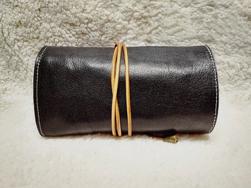 Большая черная сумка-ведро ручной работы Подлинная женская сумка с 4 трубками